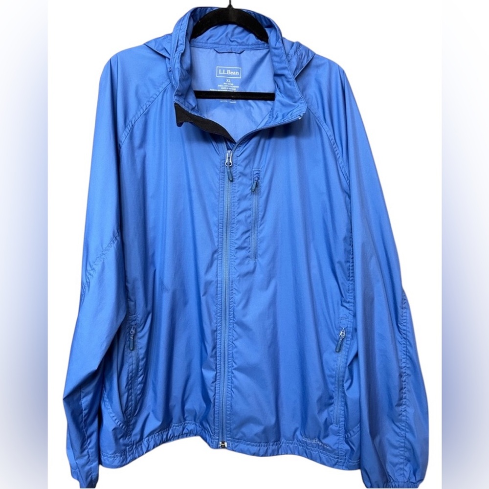 L.L. Bean Men’s Hooded Windbreaker/Rain Jacket Sz XL